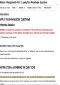 MATH 110 Module 4 Assignment - Part 2 Apply Your Knowledge Questions 2023/24