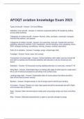 AFOQT aviation knowledge Exam 2023 Questions and Answers