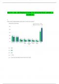 MATH 120: INTRODUCTION TO STATISTICS WEEK 2 EXAM A+