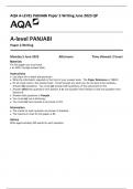 AQA A-LEVEL PANJABI Paper 2 Writing June 2023 QP