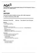 AQA AS HISTORY The quest for political stability: Germany, 1871–1991 Component 1L Empire to democracy, 1871–1929 MAY 2023 QP