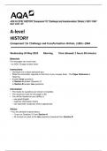 AQA A-LEVEL HISTORY Component 1G Challenge and transformation: Britain, c1851–1964 MAY 2023 QP