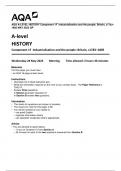 AQA A-LEVEL HISTORY Component 1F Industrialisation and the people: Britain, c1783– 1885 MAY 2023 QP