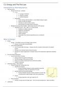 Chemistry for Biology Students (CHEM0010) Notes - Thermodynamics