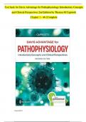 Test Bank for Davis Advantage for Pathophysiology Introductory Concepts and Clinical Perspectives 2nd Edition By Theresa M Capriotti Chapter 1-46 Complete Guide A+