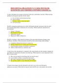 HESI MENTAL HEALTH RN V1-V3 2024 TEST BANK QUESTIONS AND VERIFIED ANSWERS// GRADED A+.     A client with depression remains in bed most of the day, and declines activities. Which nursing problem has the greatest priority for this client? 