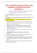 APEA MIDTERM 100 QUESTIONS AND VERIFIED ANSWERS 2023-2024 // GRADED A+ 1.	A patient report that she is taking kava kava regularly for anxiety with the results. What should the nurse practitioners evaluate? 