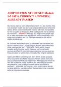 AHIP 2023/2024 STUDY SET Module  1-5 100% CORRECT ANSWERS |  ALREADY PASSED