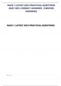 NACE 1 LATEST 2023 PRACTICAL QUESTIONS