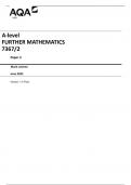 AQA A-level FURTHER MATHEMATICS 7367/2  Paper 2 Mark scheme  June 2023  Version: 1.0 Final 