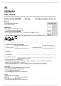 AQA AS GERMAN Paper 2 Writing 7661-2-QP-German-AS-23May23