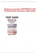 Beckmann and Ling's OBSTETRICS AND GYNECOLOGY 8th Edition TEST BANK