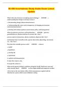 BI 450 Invertebrate Study Guide Exam Latest Update