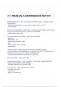 ATI MedSurg Comprehensive Review With Latest Questions And Answers (Verified)