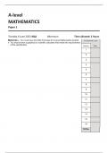 AQA A-level MATHEMATICS Paper 1 7357-1-QP-Mathematics-A-6Jun23