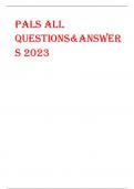 PALS All  Questions&Answer s 2023