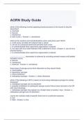 AORN Study Guide Questions and Answers 