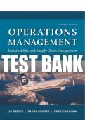 Test Bank For Operations Management: Sustainability and Supply Chain Management 12th Edition All Chapters - 9780134163512