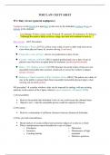 Tort Law Crib Sheet