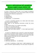 New!!!! VATI/Virtual ATI predictor (Green Light) exam 2023/ 179 Questions and Answers/ Graded A+