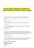 ATI RN ADULT MEDICAL SURGICAL PROCTORED EXAM 2019 | Graded A+