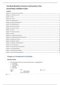 Test Bank Memmlers Structure and Function of the Human Body 12th Edition Cohen