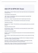 IAAI CFI & NFPA 921 Exam Questions and Answers (Graded A)