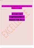 ATI RN VATI Comprehensive Predictor 2019 Form A B AND C LATEST.