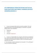 ATI COMPREHESIVE PREDICTOR RETAKE 2019 ACTUAL EXAM QUESTIONS AND CORRECT ANSWERS (DETAILED ANSWERS)|GRADED A+