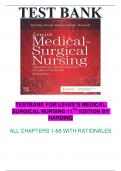 TESTBANK FOR LEWIS’S MEDICAL SURGICAL NURSING 11TH EDITION BY HARDING