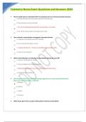 Telemetry Nurse Exam Questions and Answers 2024