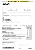 2023 QP * AQA AS CHEMISTRY Paper 2