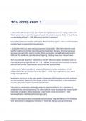 HESI comp exam 1 Questions and Verified Solutions Recent Update(A+ GRADED)