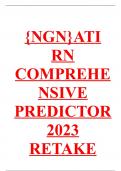 {NGN}ATI RN COMPREHENSIVE PREDICTOR 2023 RETAKE UPDATED ON NOVEMBER 2023