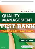 Test Bank For Quality Management In The Imaging Sciences, 6th - 2019 All Chapters - 9780323512374