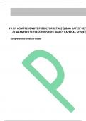 ATI RN COMPREHENSIVE PREDICTOR RETAKE Q & As LATEST RETAKE EXAM GUARANTEED SUCCESS 2022/2023 HIGHLY RATED A+ SN