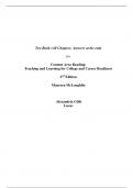 Test Bank For Content Area Reading Teaching and Learning for College and Career Readiness 2nd Edition By  Maureen McLaughlin (All Chapters, 100% original verified, A+ Grade)