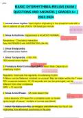 BASIC DYSRHYTHMIA-RELIAS EXAM |  QUESTIONS AND ANSWERS | GRADED A+ |  2023-2024