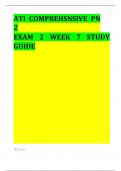 2023 ATI COMPREHENSIVE PN 2 EXAM 2 WEEK 7 STUDY GUIDE 