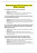 Medical-Surgical RN A Prophecy Test Relias Learning with Rationale, latest 2023 (ANSWERED, Already GRADED A+) | 1. 1.2 milligrams is equal to how many micrograms?....