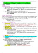 Med surg 2 Study guide review Notes