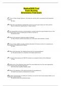 Medical2058 Final Exam Nursing Dimensions Final Exam