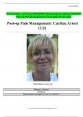   Sheila Dalton, 52 Years UNFOLDING Reasoning Case Study-STUDENT Post-op Pain Management 2/2-Cardiac Arrest-2023