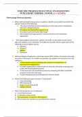 NURS MISC PHARMACOLOGY FINAL EXAM QUESTION WITH EXPERT VERIFIED ANSWER (A+ GRADED