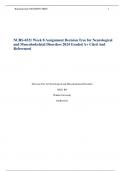 NURS-6521 Week 8 Assignment Decision Tree for Neurological and Musculoskeletal Disorders 2024 Graded A+ Cited And Referenced