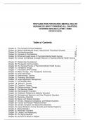 TEST BANK FOR PSYCHIATRIC MENTAL HEALTH NURSING BY MARY TOWNSEND ALL CHAPTERS  COVERED 2023-2024 LATEST ( ISBN  9781975116378)