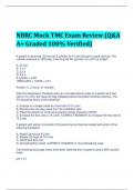 NBRC Mock TMC Exam Review (Q&A A+ Graded 100% Verified)