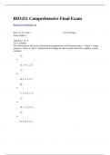  BIO251 Comprehensive Final Exam (American Public University)