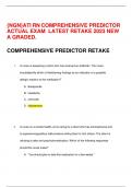 {NGN}ATI RN COMPREHENSIVE PREDICTOR  ACTUAL EXAM LATEST RETAKE 2023 NEW  A GRADED.