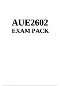 AUE2602 EXAM PACK 2024